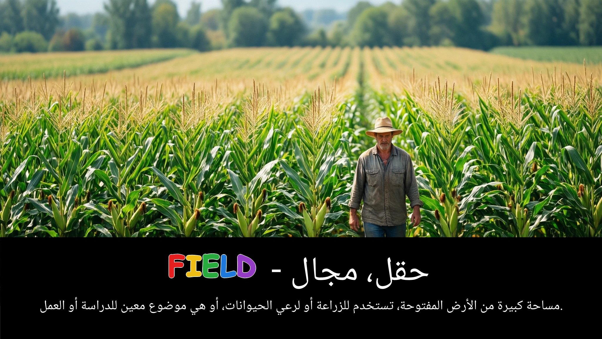 Arabic Illustration for field